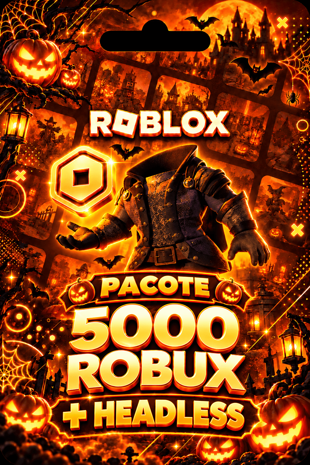 PACOTE 5.000 ROBUX + HEADLESS
